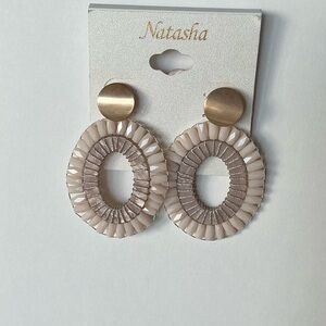 Natasha Oval Drop Earrings
